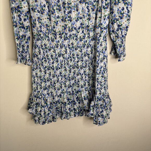 Veronica Beard Darrah Smocked Mini Dress - Picture 8 of 9